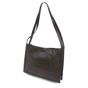 Gucci Hobo Tote Handbag Leather Dark Brown
